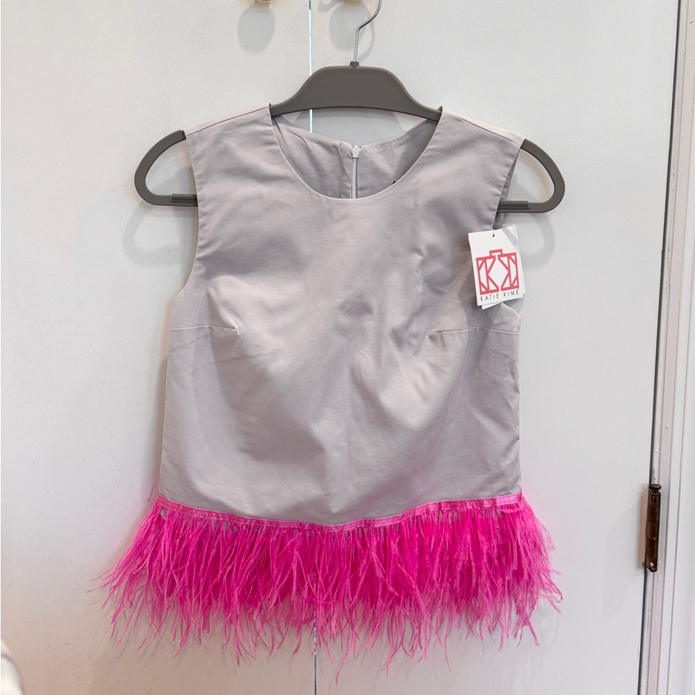 KATIE KIME‎ Women’s Feather Top Size XS